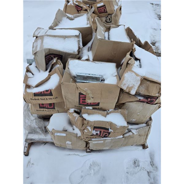Pallet of hardware- mounting brackets