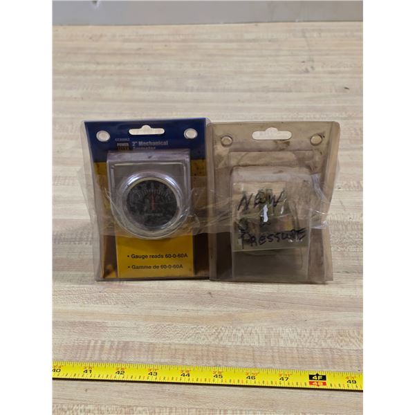 Mechanical ammeter and oil pressure monitor