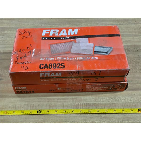 2 boxes of fram air filters