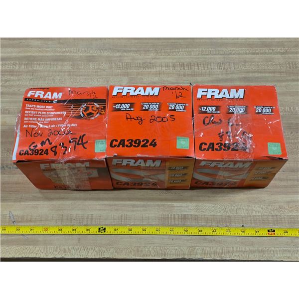 3 boxes of fram air filters