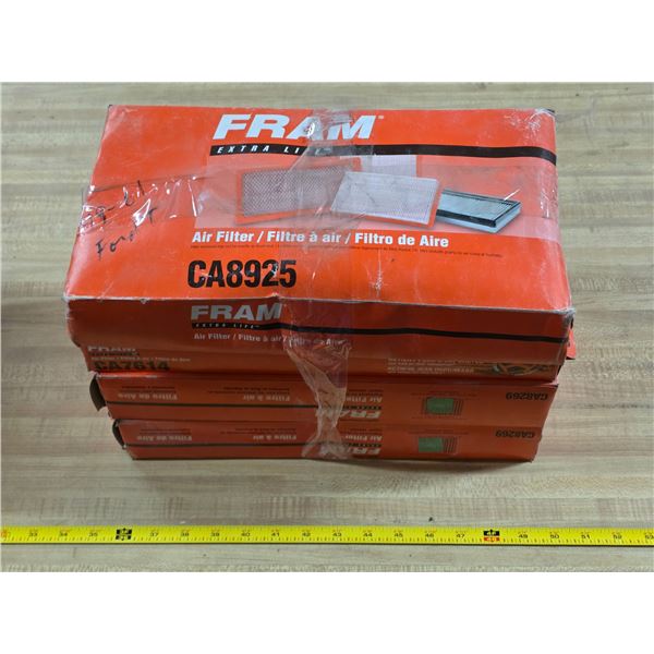 4 boxes of fram air filters