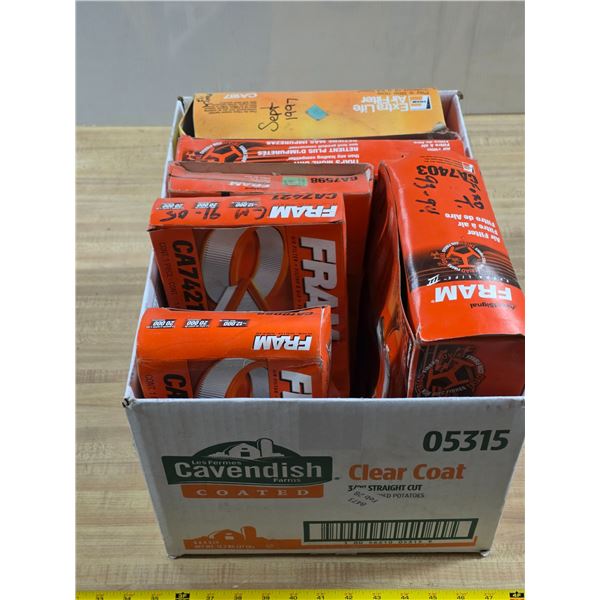 box of fram air filters