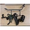Image 1 : Metal gun rack for a polaris and pistol holders for a belt