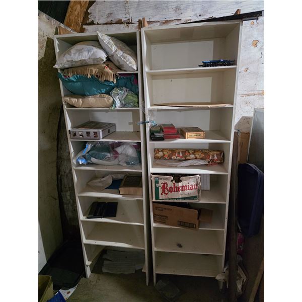 2 Bookshelves and contents