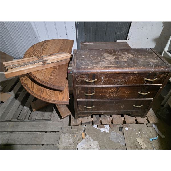 Pallet of vintage furniture