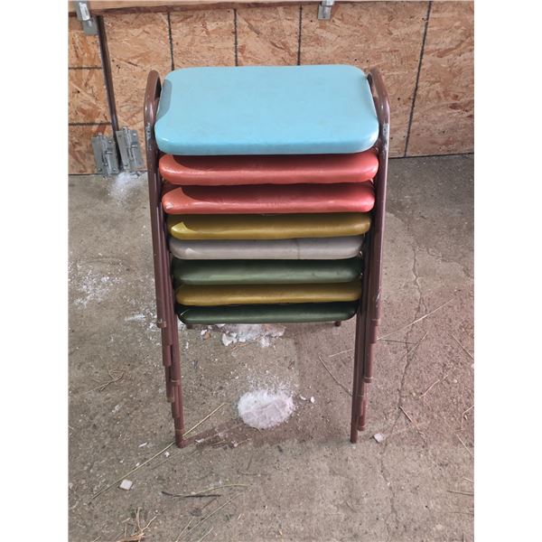 Lot of leather stools