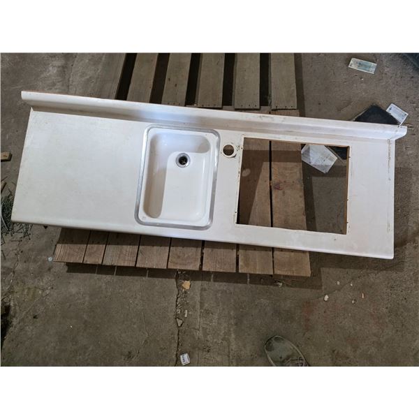 Counter top with sink- 66" by 21"