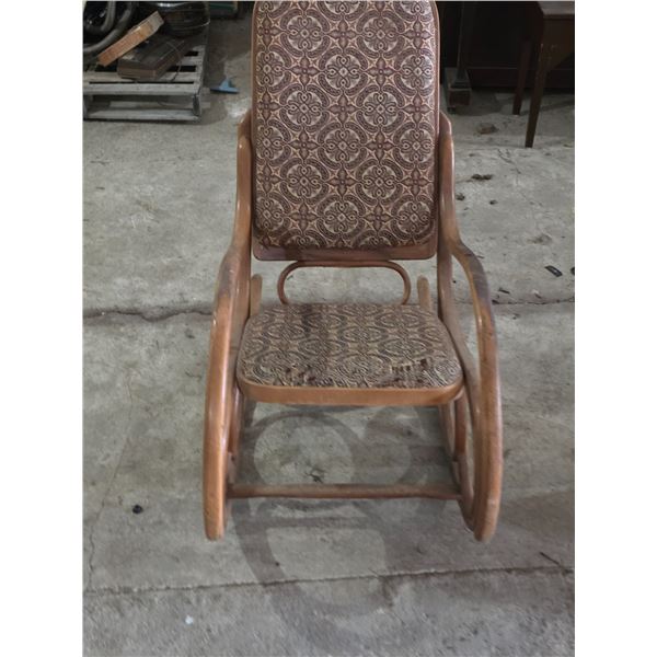 Wooden rocking chair- 40"H