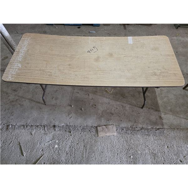 Warped table- 72" by 30" by 30"H