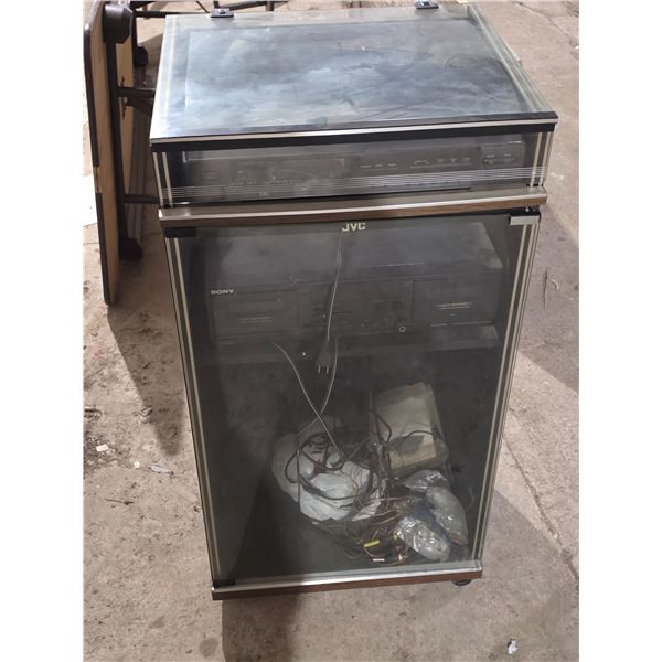 CD changer cabinet- 19" by 17" by 39"H