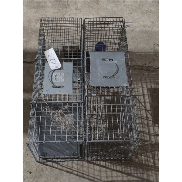 2 cage traps- 31"L