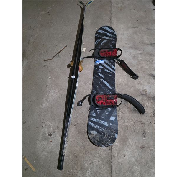 Snow board and ski's