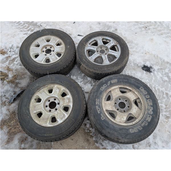 Set of 4 Misc. Tires (Measurements and Information Shown on Images)