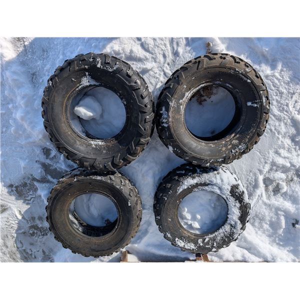 (4) AT25x10-12 Tires