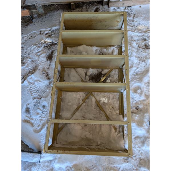 Tin Metal Light Storage Shelf 30"x12"x59"