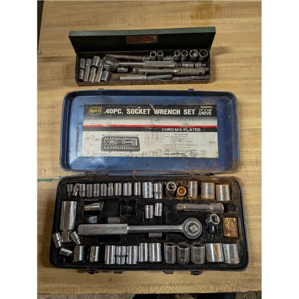 (2) Cases of Used Socket Wrench Sets