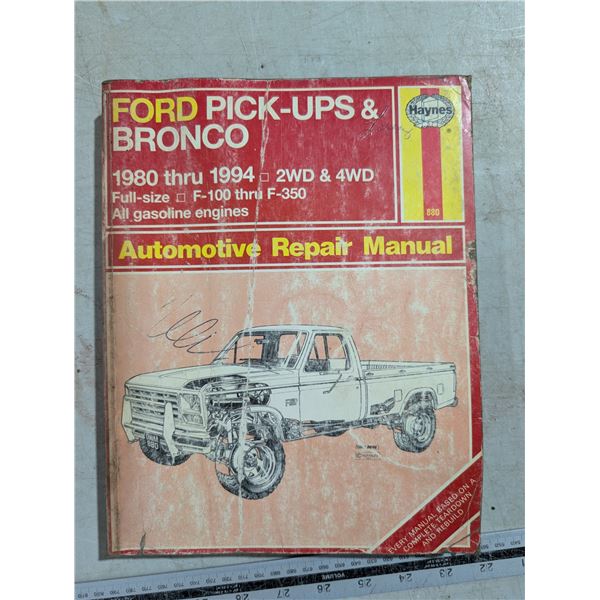 Ford Pick Ups and Bronco 1980-94 Repair Manual