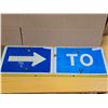 Image 2 : Arrow and TO highway signs