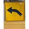 Image 1 : Left curve road sign