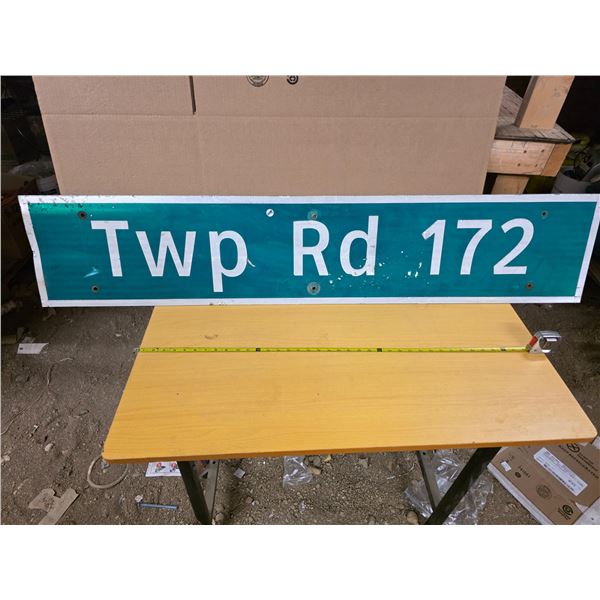 TWP RD 172 highway sign