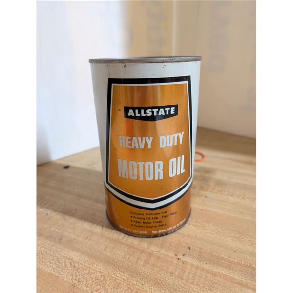 Vintage Sealed All State Heavy Duty Motor Oil (Oil in can)