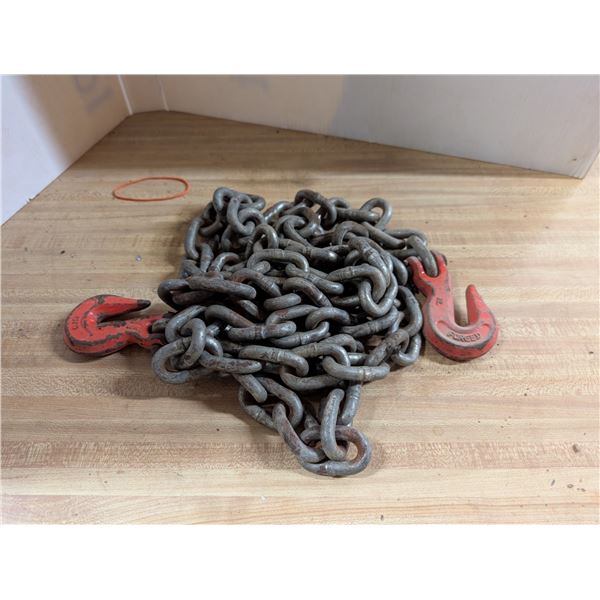 3/8G70 Chain Hooks w/ 1.5"W x 124"L Chain