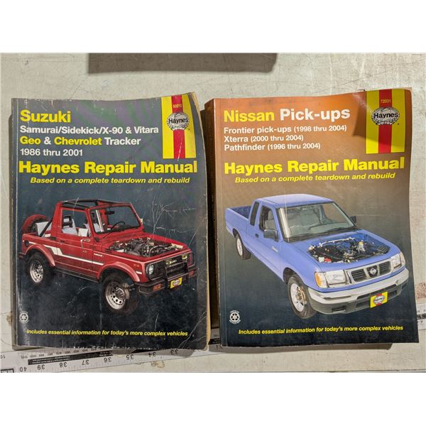 Suzuki 1986-2001 Nissan pick Ups 1998-2004 Repair Manuals