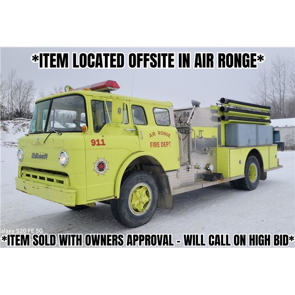 *READ DESCRIPTION* 1984 Ford C-700 Firetruck VIN: 1FDPC70H8DVA30470