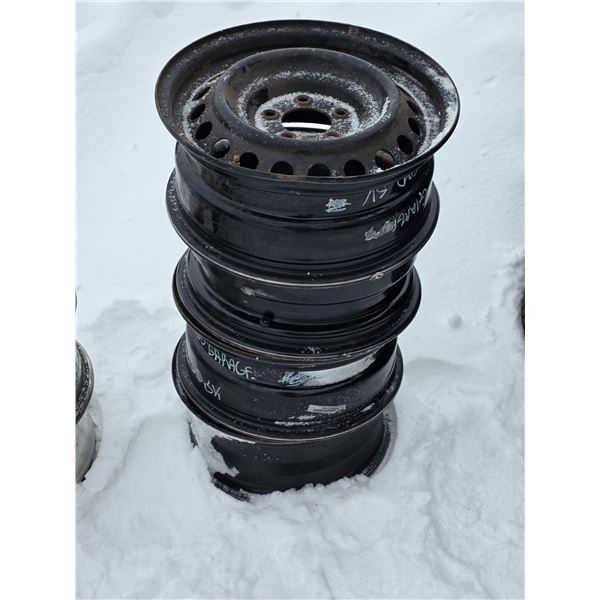 4 rims- 5 bolt- 17"W- for a honda CRV