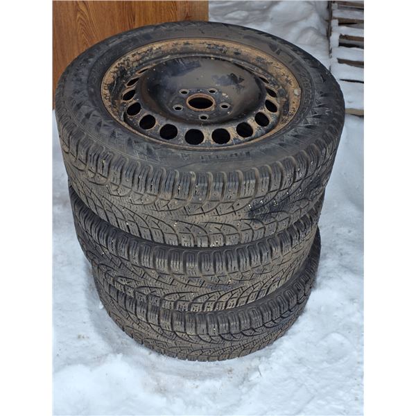 3 winter - Pirelli tires and rims- 255/55R16- for a 2014 passat