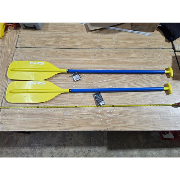 2 plastic oars- 57" by 54"