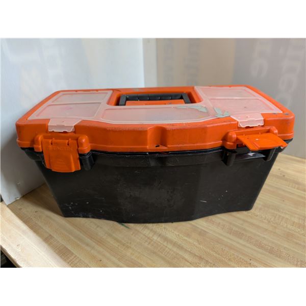 Tool Box w/ Misc. Tools As Shown (10"x19"x10")