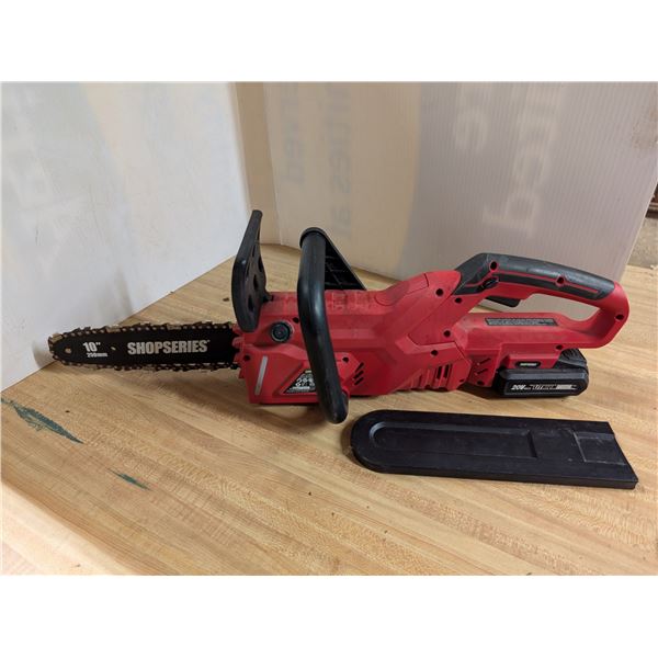Shop Series 10" SS8330 Chain Saw (not Tested0) W/ Battery/no Charger
