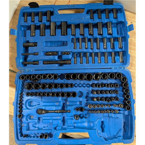 Mastercraft Black Steel Mechanics Tool Set w/ Case (Some Pieces Missing)