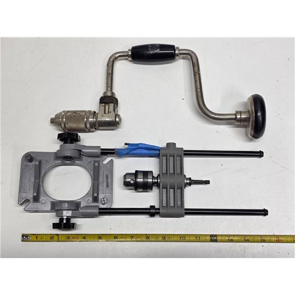 Hand drill and drill guide
