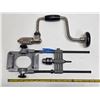 Image 1 : Hand drill and drill guide