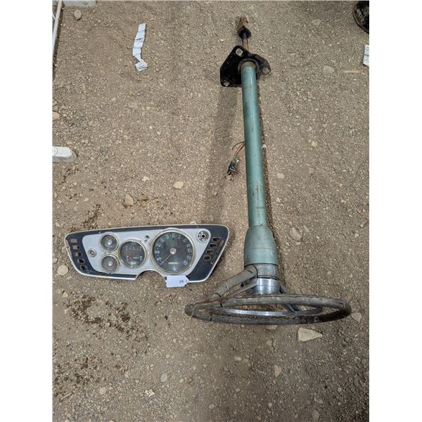 1964 Dodge Polara 500 Steering Colum/Horn ring Instrument Dash