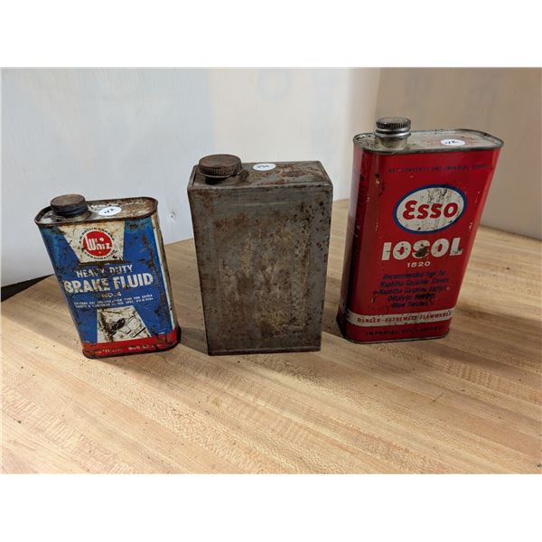 Vintage Heavy Duty Brake fluid, Esso, and etc.
