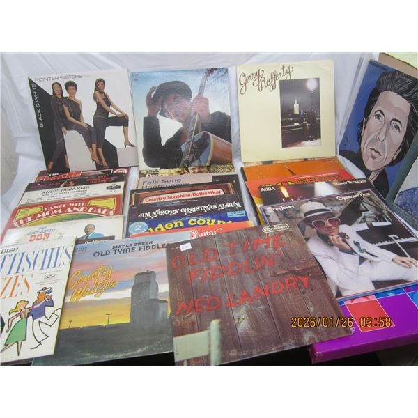 Lot of 25 vintage LP records