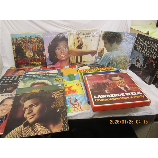 Lot of 25 vintage LP records
