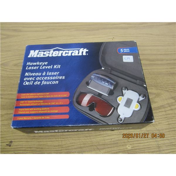 Master Craft Hawkeye Lazer Level Kit Good Condition