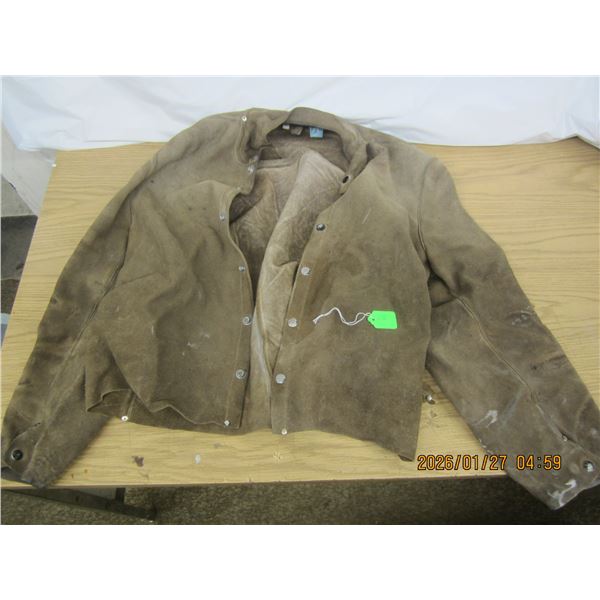 Leather Welding Jacket Size Large