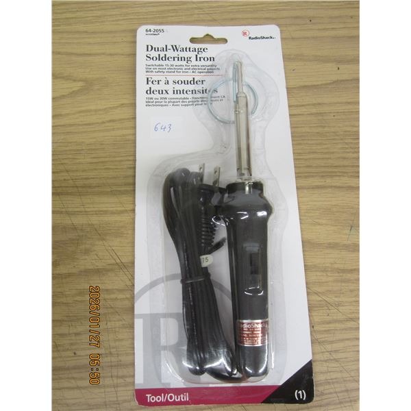 Radio Shack Dual Wattage Soldering Iron New in Package