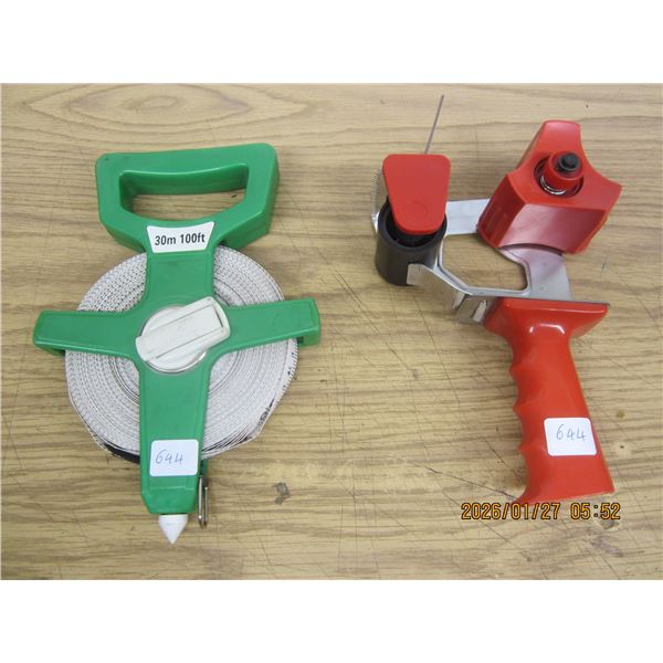 100 Foot Tape Measure and a Tape Gun