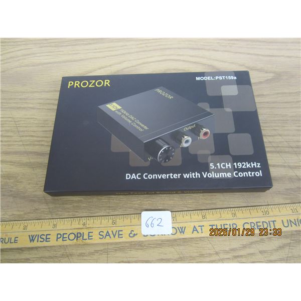 Prozor DAC Converter with Volume Control - Schmalz Auctions