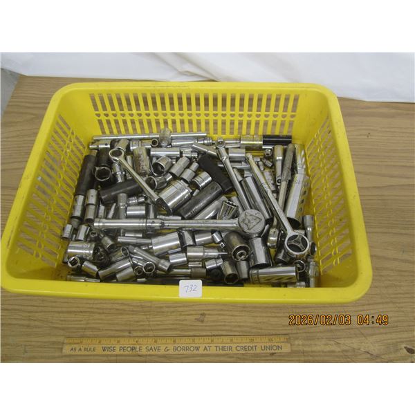 Large Lot of Sockets and Ratchets