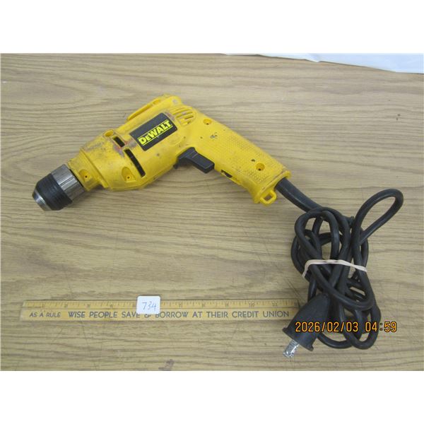 Dewalt Corded Drill with Keyless Chuck Tested Working