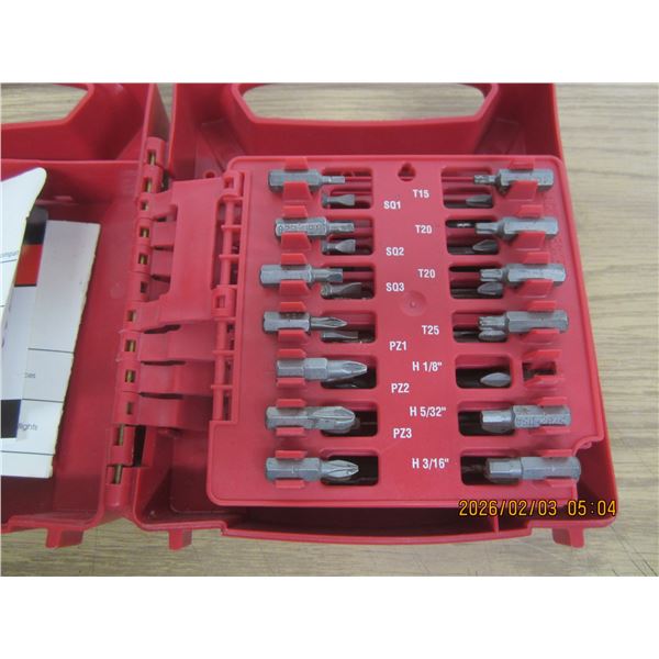 Large Black and Decker Drill Bit Set in a Nice Case