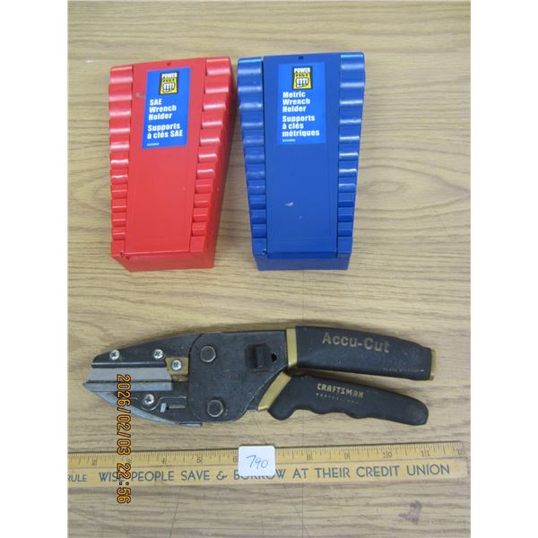 Craftsman Heavy Duty Accu-Cut Cutters and 2 Wrench Caddies