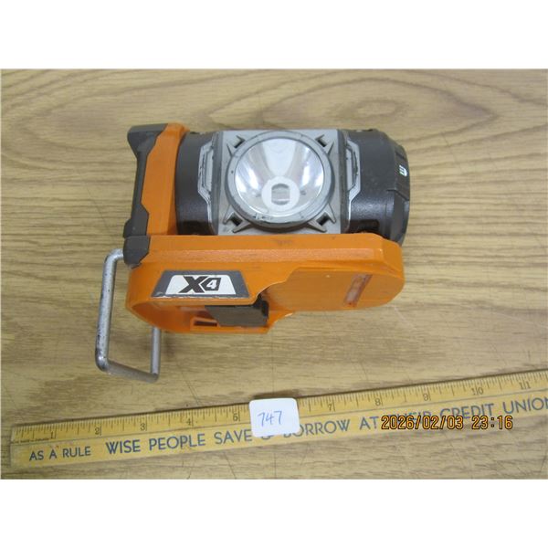 Ridgid X4 Cordless Work Light Tested and Working